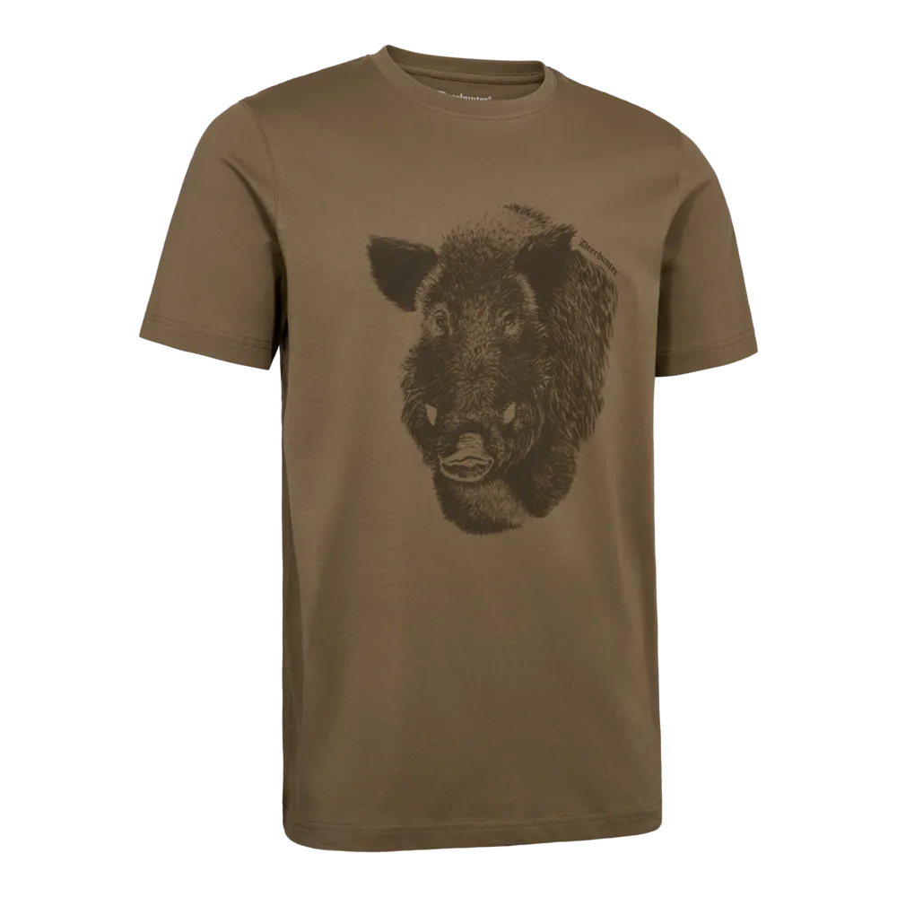 [8691-269-S] Jaxon T-shirt (Driftwood) Deerhunter (S)