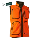 Gamekeeper Reversible Fleece Waistcoat (Safety Orange) Deerhunter