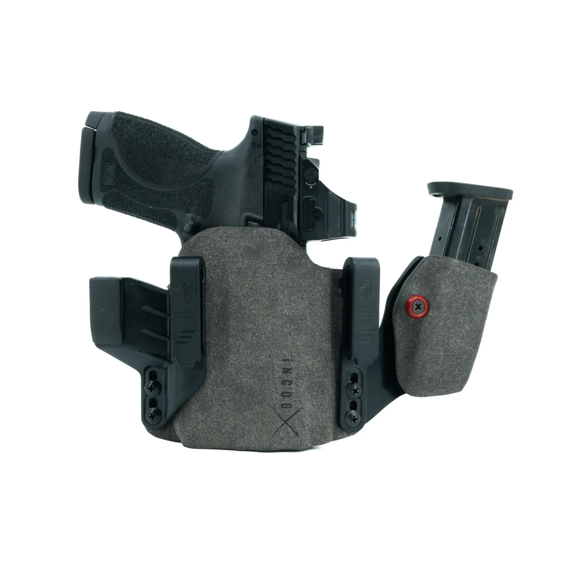 Incog X Holster S&W M&P M2.0 Compact Light w/Mag Caddy (Grey) - Haley Strategic/Safariland (Linkerhand)
