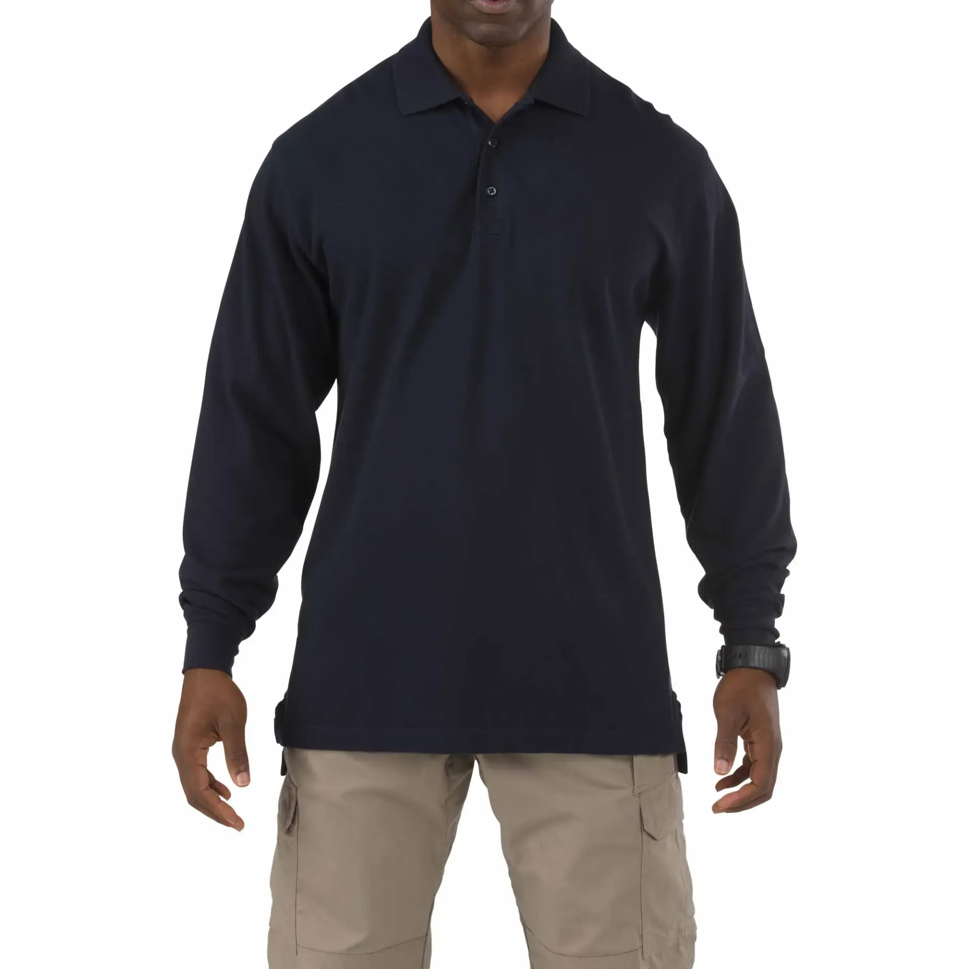 [42056.019-XL] Professional Long Sleeve Polo (Black) - 5.11 Tactical  (XL)