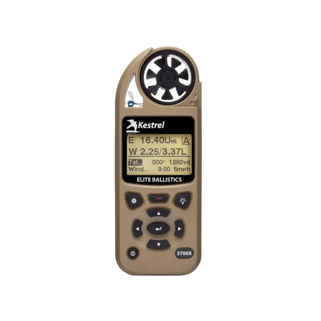 [0857XALFDEM] Kestrel 5700X Elite Weather Meter With Applied Ballistics and LiNK (Tan)