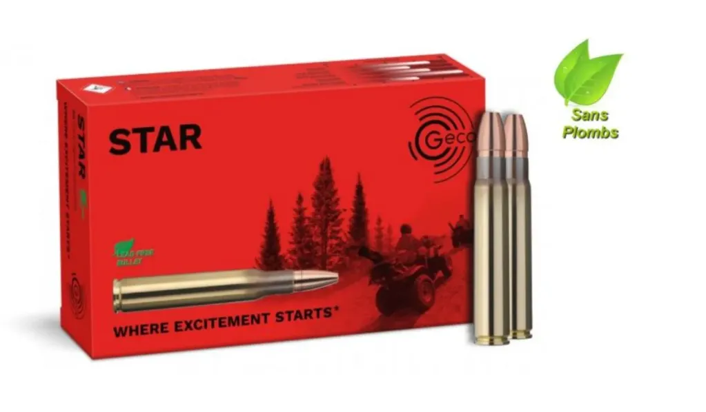 9,3x62 STAR 250 grains - 16,2 grammes (boite de 20) - GECO