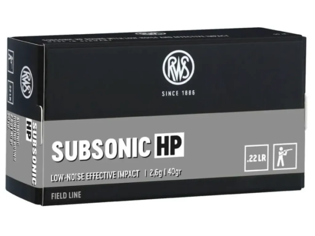 RWS .22LR Subsonic HP Hunting 2,6g - 40gr (50pcs)