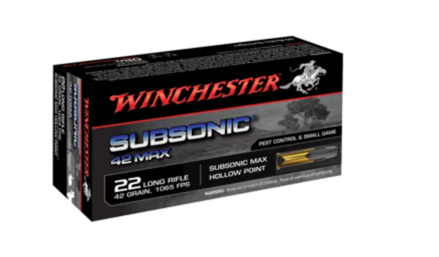 Cartouches 22LR 42 GRS Subsonic (50pcs) - Winchester