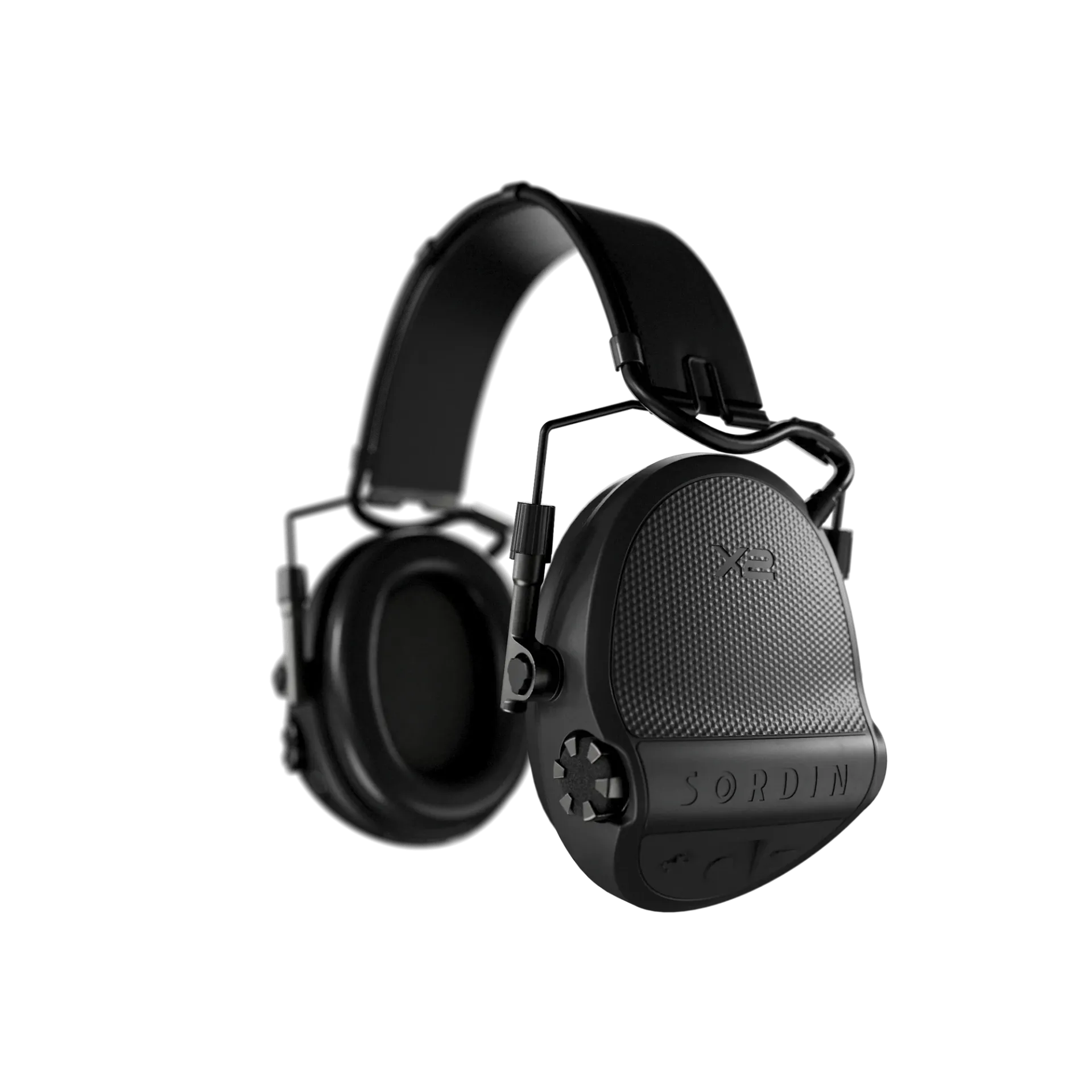 Supreme X2 Headset w/Leather Headband and Memory Foam Cushions (Black) - Sordin