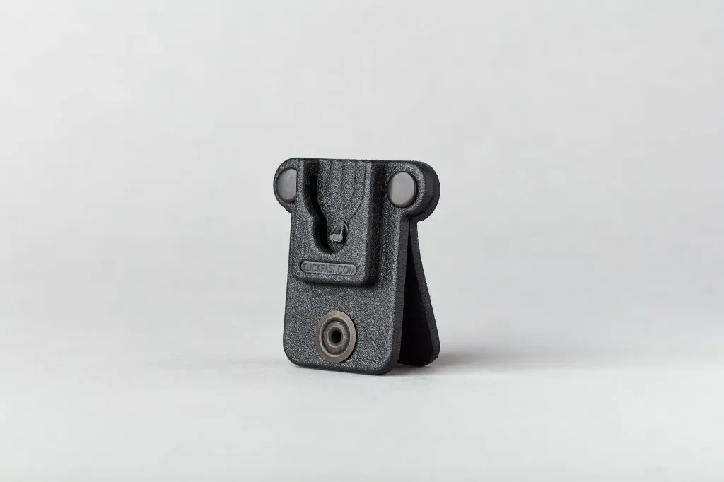 [FG-42-000101] Klick fast Dock for Remote Speaker Mic Tag  w/Single Leather Tongue - Peter Jones