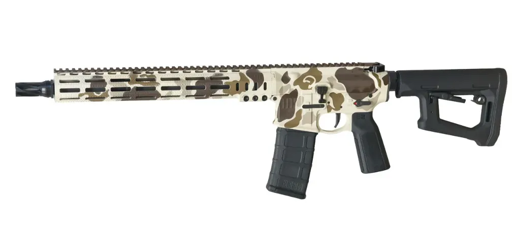MK1 Recce Rifle - 14.5" 5.56 P3 CL Medium Contour - 13.75" MK1 Cable Management Rail (Cerakote Beach Frog) Sons Of Liberty