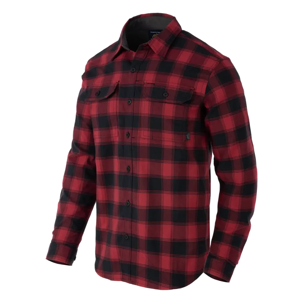 [KO-GMN-NS-PH-B07] Greyman Shirt - Nylon Sorona® Blend (Coral Crimson Checkered) - Helikon-Tex (XXL)