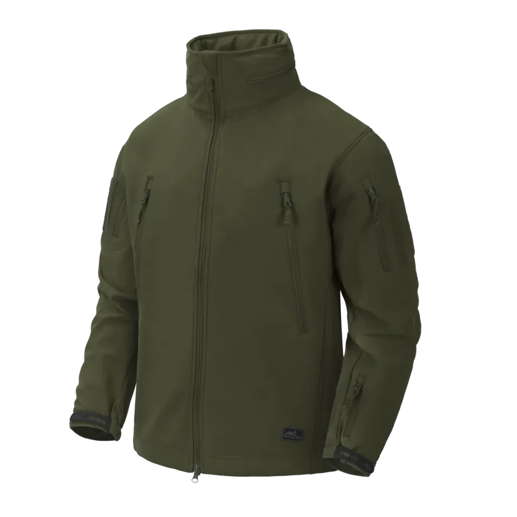 GUNFIGHTER Jacket - Shark Skin Windblocker (Olive Green) - Helikon-Tex
