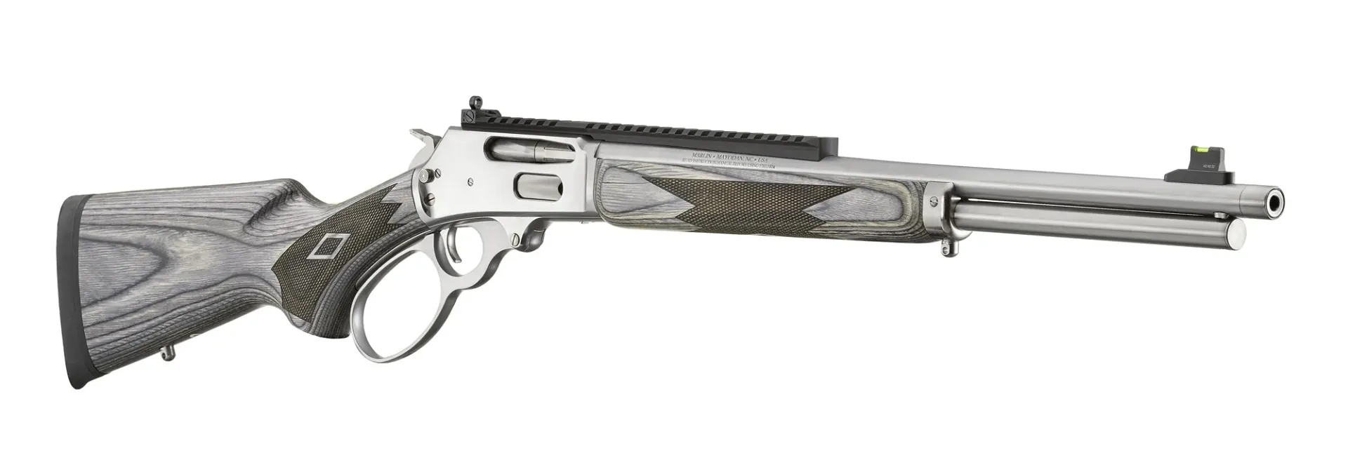 [70606] Marlin Model 336 SBL .30-30 Win	Polished Stainless Leveraction Rifle (Gray Laminate) - Ruger