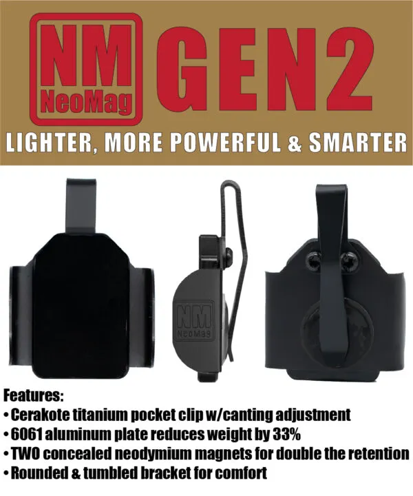NeoMag Magnetic Pocket Magazine Carrier – Gen 2 - 9mm/40 S&W
