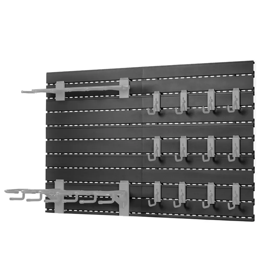 Wall Rack System - 10 Panels (Black) Savior Equipment