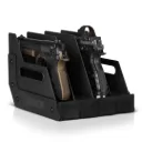 Mobile Pistol Storage Rack w/ Handle - 4/6/8/12 Slots (Black)
