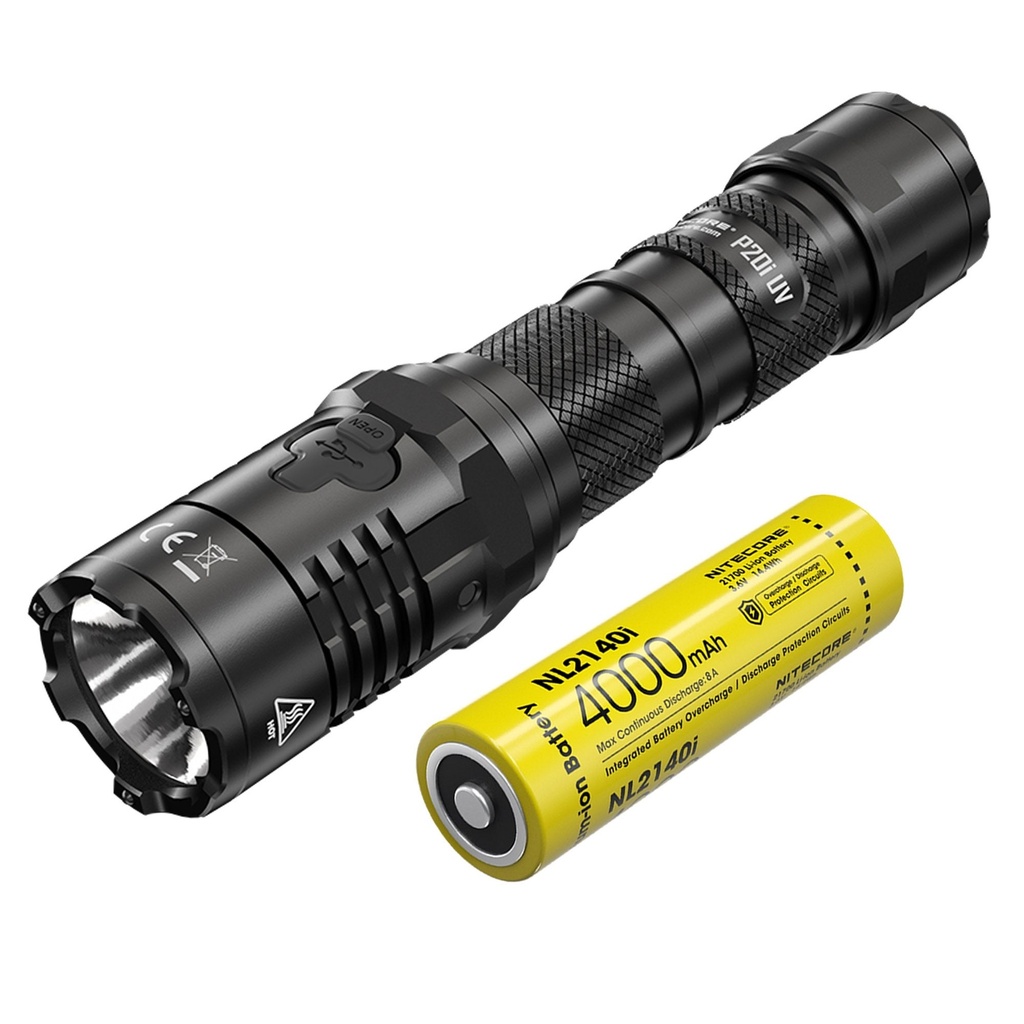 P20i UV 1800 Lumen Flashlight with UV Light Nitecore