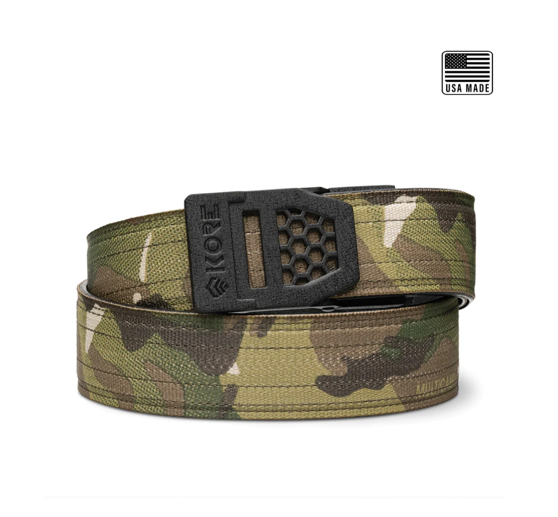 [X6B-MULTIREG] USA Multicam Tactical Gun Belt 1.5" X6 Black Buckle 24" - 54"